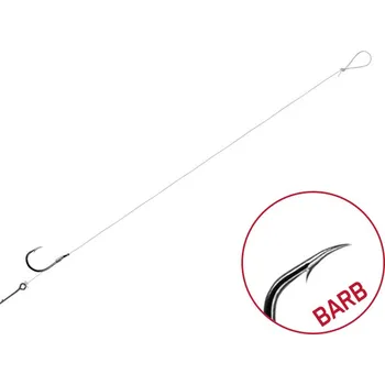 Návazec Delphin FLR Sting 7mm BARB 6ks 8cm 0,30mm #4