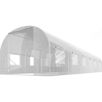 Zahradní jezírko Plonos 4977-B Zahradní fóliový tunel 3 x 6 m, 140 g/m2, bílý