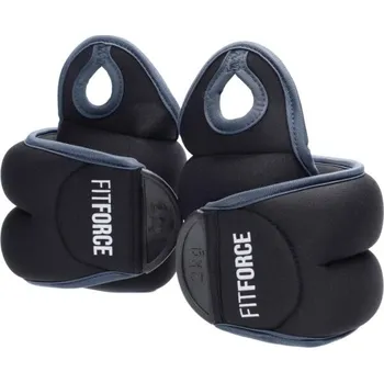 Závaží na zápěstí Fitforce WRIST WEIGHT 2 x 2 KG 2 KG Černá, Tmavě šedá, Bílá