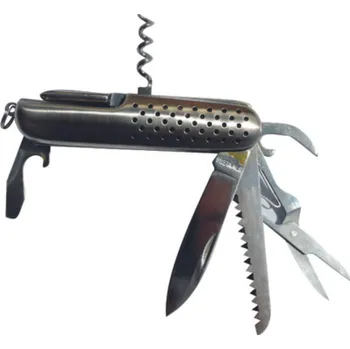 Multifunkční nůž Kapesní nůž stříbrný 11 funkcí