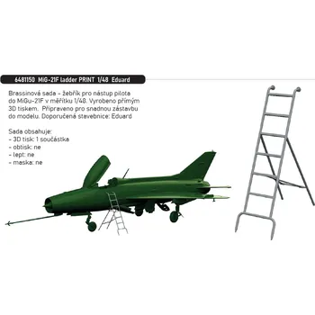 Volný čas Eduard 1/48 MiG-21F ladder PRINT (EDUARD)