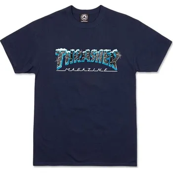tričko Thrasher Black Ice Navy modré L