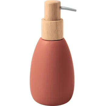Dávkovač mýdla SPIRELLA Spirella dávkovač mýdla SVEN, staro-růžový, polyresin, dřevo, 260 ml, 10.21855