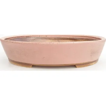 Květináč Keramická bonsai miska 28,5 x 25 x 6 cm růžová
