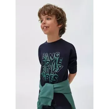 Chlapecké tričko Chlapecké triko dlouhý rukáv Mayoral 7061-30 tmavě modré velikost 160 (7061-30)