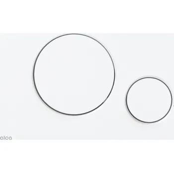 Splachovací tlačítko ALCADRAIN Alca Thin 6 ovládací tlačítko pro WC moduly, bílá lesk, M670 M670