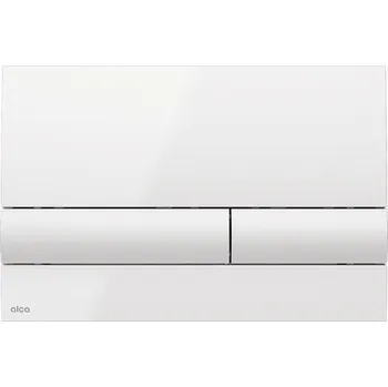Splachovací tlačítko ALCADRAIN Alca Basic 17 ovládací tlačítko pro WC moduly, bílá lesk, M1710 M1710