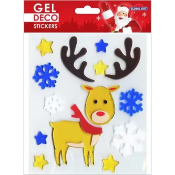 Party dekorace Dekorace okenní GelDeco 310594 Reindeer