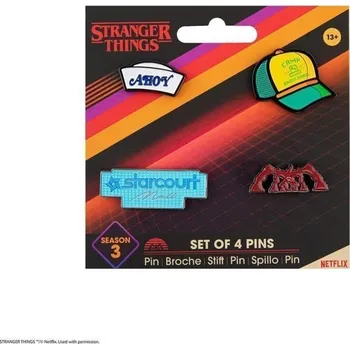 Stranger Things Odznak 4 ks (3. série)