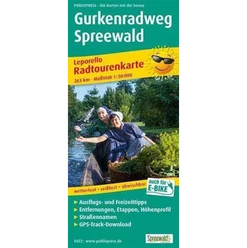 Gurkenradweg Spreewald 1:50 000 / cyklistická mapa