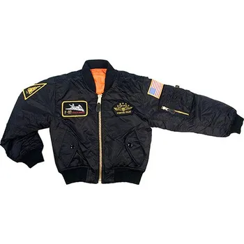 Chlapecká bunda ROTHCO bunda dětská TOP GUN MA1 FLIGHT ČERNÁ vel.XL