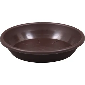 Podmiska Podmiska pod květník SAKURA plastová d30cm, hnědá