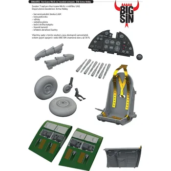 Plastikový model Eduard 1/48 Hurricane Mk.IIc w/ rounded exhausts (ARMA HOBBY)