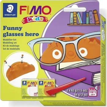 Modelovací hmota FIMO sada kids Funny - Hrdina s brýlemi