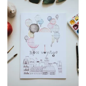 Sešit Be Nice EKO Školní sešit 524/A5 linkovaný - Bon Voyage