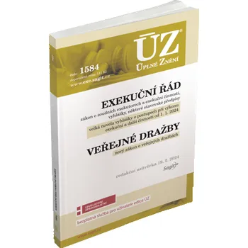 ÚZ 1584 Exekuční řád, veřejné dražby