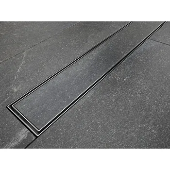 Odvodňovací žlab Besco Virgo Basic Duo Odtokový žlab, 80 cm, nerez, ZLOL80VB