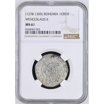 Pražský groš, Václav II. Sm2 NGC MS 61
