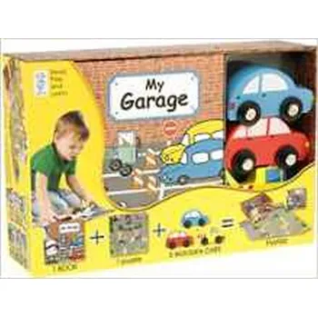 Anglický jazyk My Garage (Book, Wooden Toy & 16-piece Puzzle)