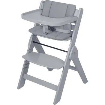 Dětsný nábytek Nukido 702002 Dřevěná jídelní židlička Timo 45 × 40 × 78 cm, šedá