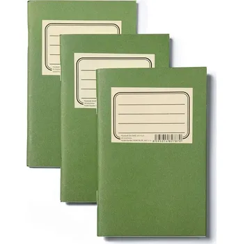 Blok Passbook ZELENÁČ (sada 3 ks), 14x9cm, 24 listů