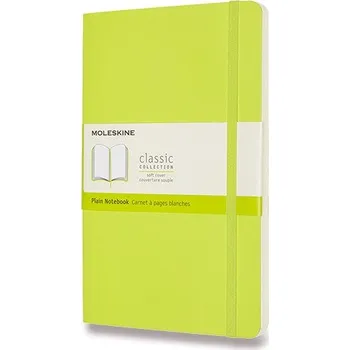 Dětské zboží Zápisník Moleskine - měkké desky, L, čistý - limetka