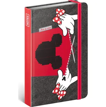 Blok Notes - Minnie, linkovaný, 10,5 x 15,8 cm