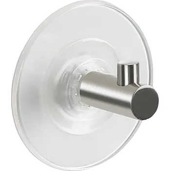 Držák na ručník SPIRELLA Spirella háček s přísavkou SUKI, průhledný, PVC, nerez ocel, 60 mm, 10.13741
