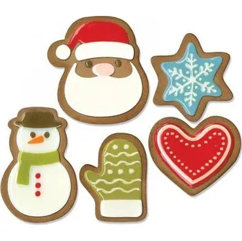 Výtvarná sada SIZZIX Thinlits vyřezávací kovové šablony - perníčky 19 ks