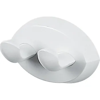 Držák na ručník SPIRELLA Spirella nástěnný dvojitý háček LEMON, bílý, plast, 10.10582