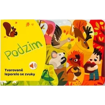 První čtění Tvarované leporelo se zvuky Podzim