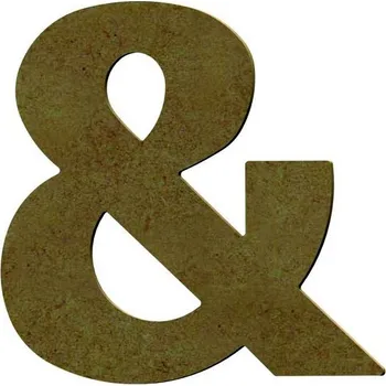 Dřevěné písmeno k dekoraci Aladine/Gomille - výška 15 cm - &