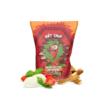 Slaná pochutina Strips Bruschette Jalapeno 80 g