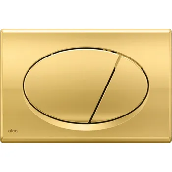 Splachovací tlačítko ALCADRAIN Alca Basic 7 ovládací tlačítko pro WC moduly, zlatá lesk, M75 M75