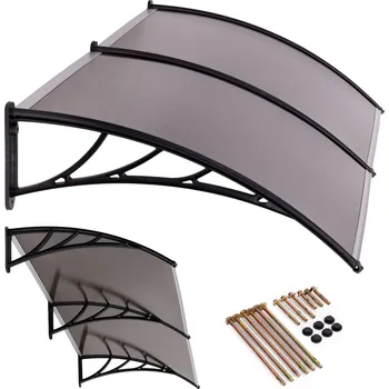 Stříška nad vchodové dveře Stříška na dveře 200x100 cm kryt stříšky z polykarbonátu dvojitý MultiGarden