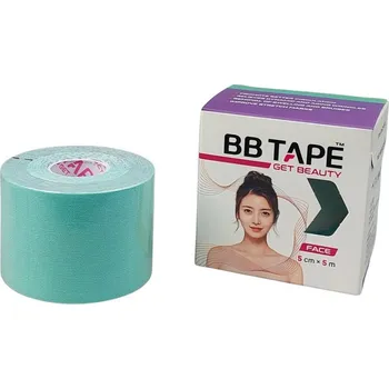 Zdravotnický materiál BB Tape tejp na obličej 5 cm × 5 m pastelově zelená 1 ks