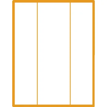 Samolepící etiketa 35 00178 - Print Etiketa A4, 67 mm x 282 mm, 3 etikety na archu - Balení 100 ks