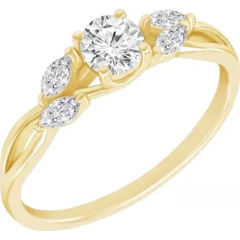 Prsten Rozvodový romantický prsten s lab-grown diamanty Narin