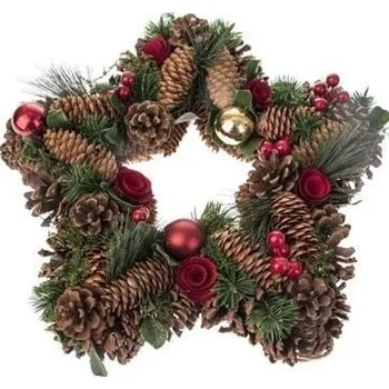 Výtvarná sada Hvězda s vánočními ozdobami 40 cm