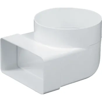 Ventilační potrubí Den Braven Článek přechodový 90° 150x75 mm Ø125 mm