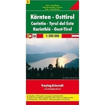 OE 5 Korutany Jižní Tyrolsko 1:200 000 / automapa