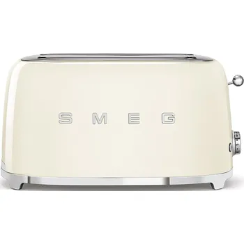 Topinkovač Tento topinkovač na 4 plátky se pyšní retro designem s moderními funkcemi. Nabízí nastavení ohřevu, rozmrazování a opékání bagelů pro dokonalé opečení a široké otvory se samostředicími mřížkami pro rovnoměrné opečení všech velikostí chleba. Pro větší poho