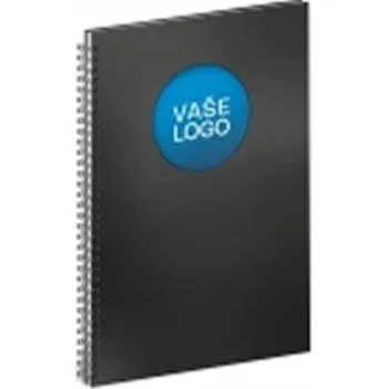 Blok Notes - Twin černá/modrá, 21 x 29,7 cm