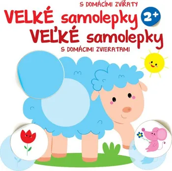 Velké samolepky s domácími zvířaty Ovce / Veľké samolepky s domácimi zvieratami Ovca