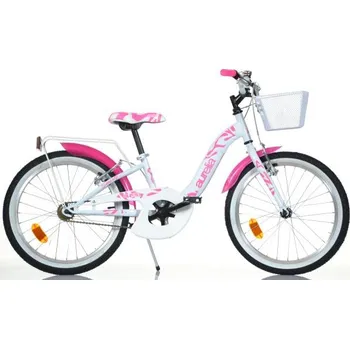 Dětské kolo Dino Bikes - Dětské kolo 20" 204R-05S - Girl white/ pink