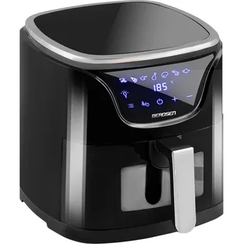 fritéza Berdsen BD-652 Horkovzdušná fritéza 5 l, 1500 W, černo-stříbrná