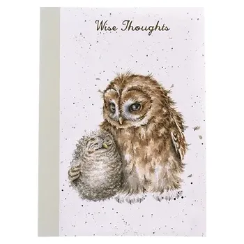 Blok Zápisník "Owl-ways by Your Side" Wrendale Designs, linkovaný - sova