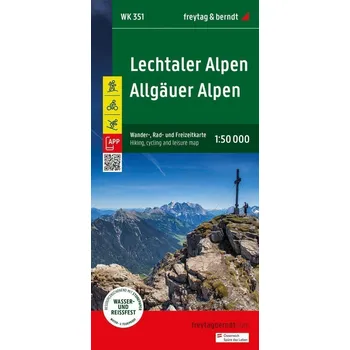 Lechtalské Alpy - Allgäuské Alpy 1:50 000 / turistická, cyklistická a rekreační mapa