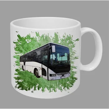 Moon River Iveco Arway hrnek s autobusem zelený obsah 330 ml (hrneček autobus)