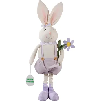 Velikonoční dekorace LIVARNO® Velikonoční dekorativní zajíc (zajíc s květinou, lila fialová)